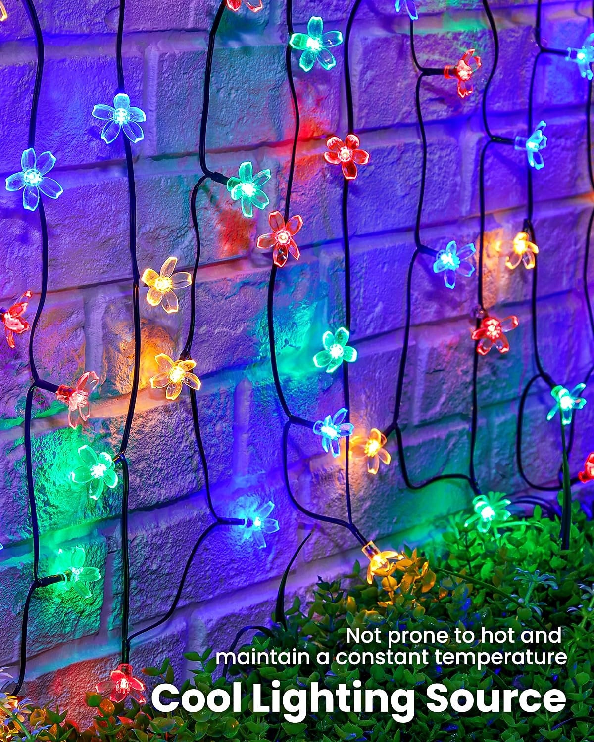 1 st. buitenzonne kersenbloesem lichtsnoer kampeertent binnenplaats tuin boom hek decoratieve verlichting bruiloft festival binnen en buiten decoratieve lichtsnoer 2026 - $15.99 –P6