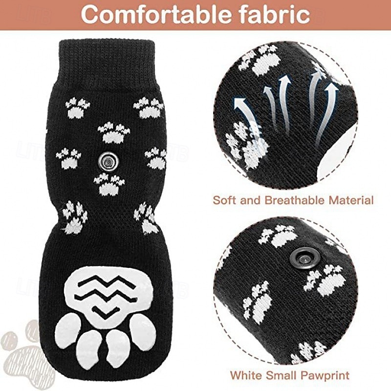 Calzini antiscivolo per cani per evitare che si lecchino le zampe, scarpe per cani per pavimenti caldi, stivaletti per cani di piccola, media e grande taglia, stivali con controllo della trazione per del 2025 a $15.49 –P6