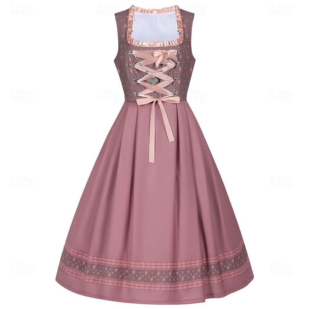 Oktoberfest Broderie Robe Femme de ménage Bavarois Prairies Femmes Carnaval Soirée Fête de la Bière Tissu de style traditionnel Robe Tablier Sans chemisier de 2025 ? $68.99 –P2
