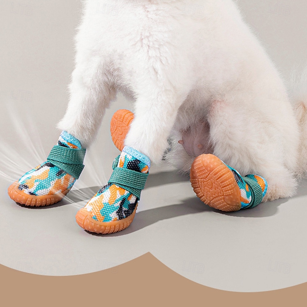 buty dla psów dużych małych średnich psów - oddychające buty dla psów na lato, gorący chodnik, ochraniacze na łapy do spacerów na świeżym powietrzu, zimowy śnieg, antypoślizgowe gumowe buty dla psów 2025 - $20.99 –P9