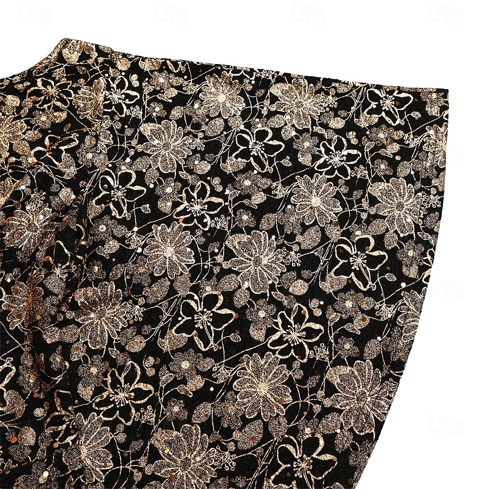 Kleid Mutter der Braut Kleid Elegantes Boot-Ausschnitt Bodenlänges Spitzen Kurzarm mit Pailletten 2025 - $49.99 –P20