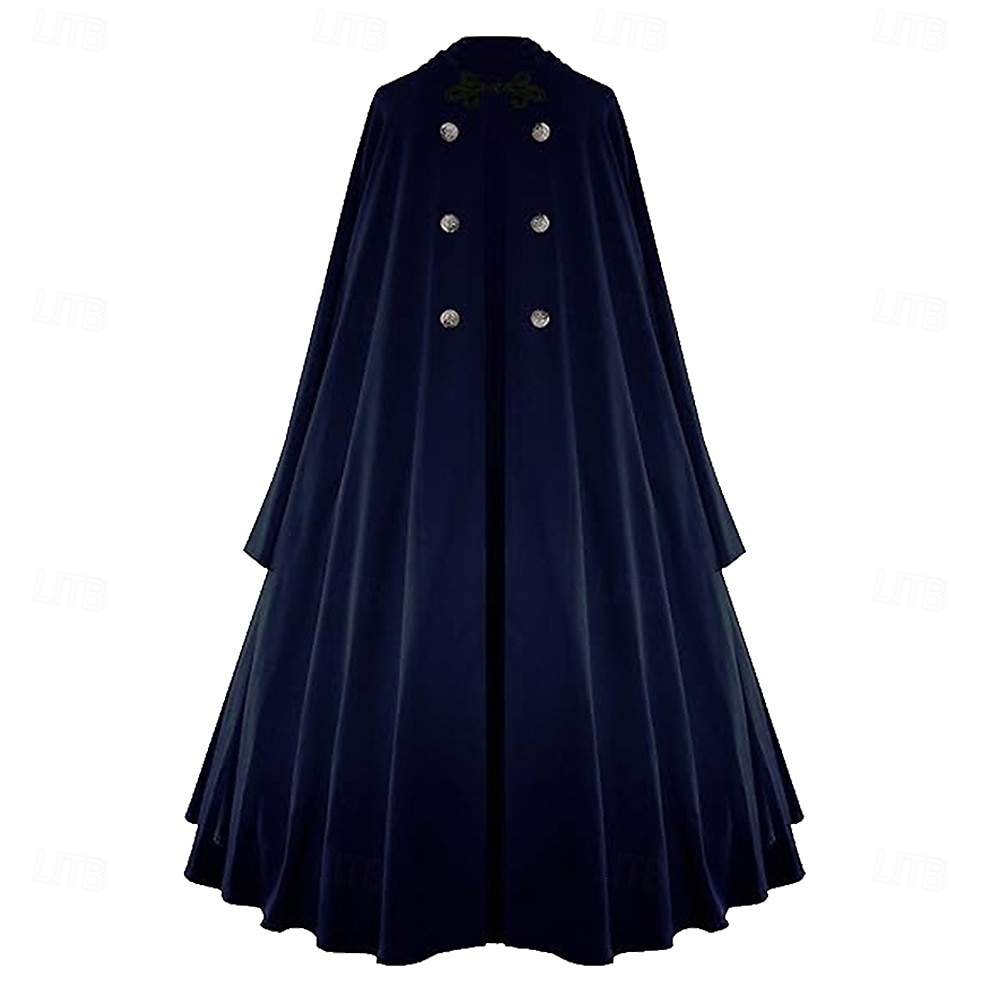 Retro Antiguo Medieval siglo 17 Capa Doctor de plaga Mujer Víspera de Todos los Santos Mascarada Rendimiento Fiesta Adultos Capa 2025 - $41.99 –P4