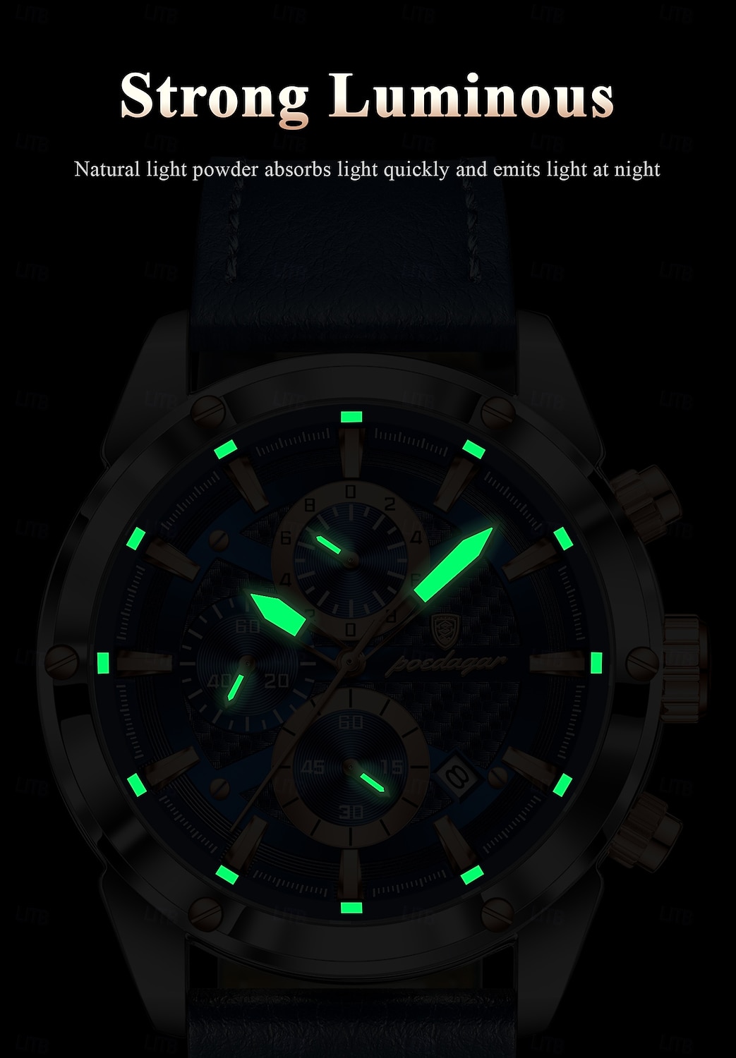 860 New Fashionable Luxury Men's Waterproof Watch Multi functional Luminous Men's Quartz Watch 2026 - $36.99 –P7