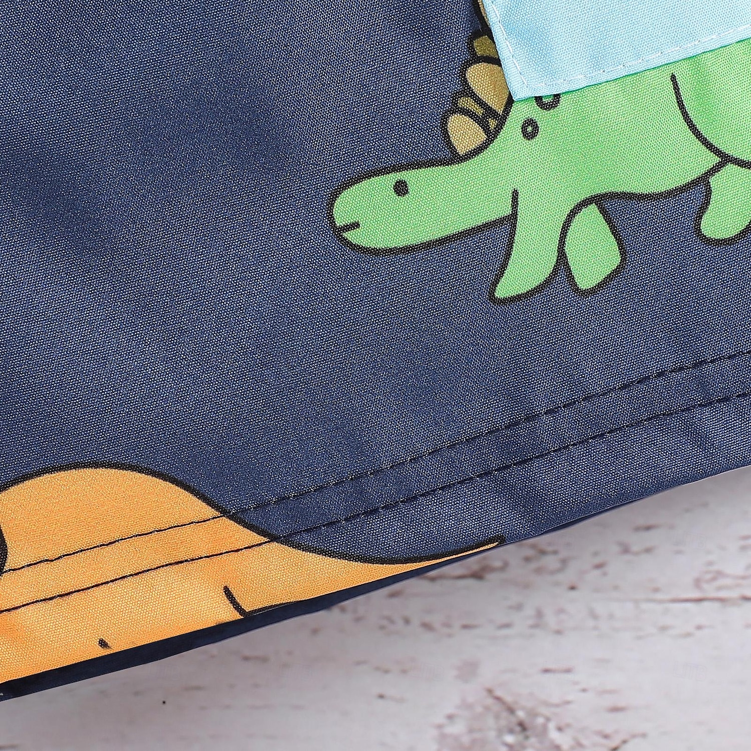 Baby Gutt One Piece Strandshorts utendørs Strand Barnas Dag Dyr Trykt mønster Grunnleggende Trykt mønster Badedrakter 4-7 år Sommer Blå 2025 - $17.99 –P4