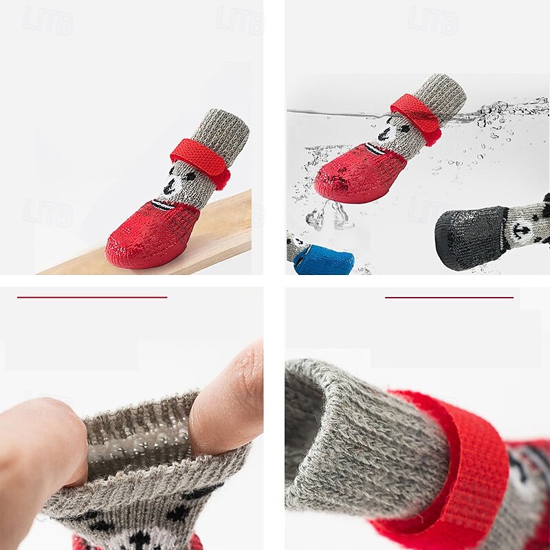 Anti Slip Dog Socks to Prevent Licking Paws Dog Shoes for Hot Pavement Dog Booties for Small Medium Large Senior Dogs Traction Control Boots & Paw Protectors for Hardwood Floors 2025 - $12.49 –P3
