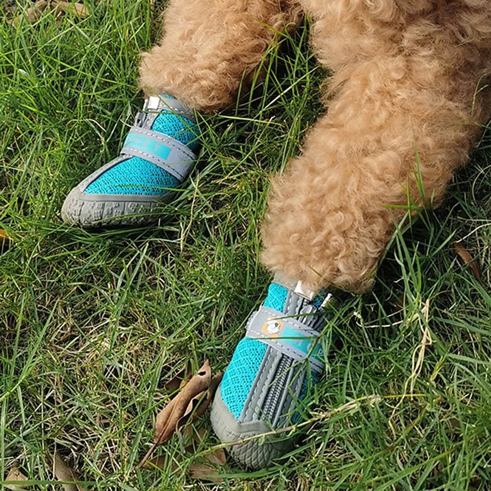 обувь для собак больших, маленьких и средних пород - дышащие ботинки для собак летом, для защиты лап на жарком асфальте, для прогулок на улице зимой, для снега, противоскользящие резиновые ботинки для 2026 - $30.99 –P6