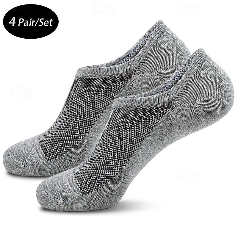 Męskie 4 pary Pakiety Multi Skarpety Skarpetki do biegania Skarpety na co dzień Czarny Biały Kolor Kolorowy blok Urlop Sport i turystyka Codzienny Podstawowy Średnie Wiosna Jesień Moda Codzienny 2026 - $12.99 –P1