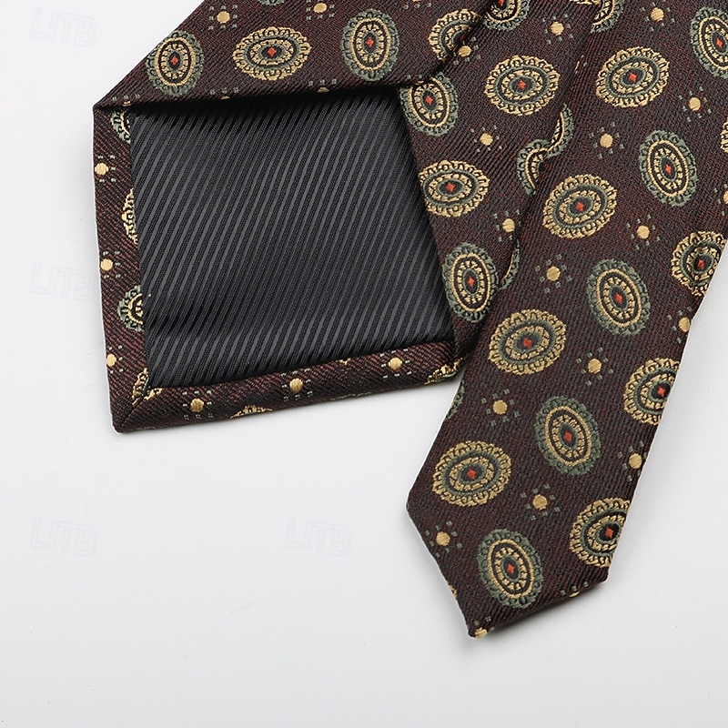Herr Slipsar Mode Affär Jacquard Geometrisk Bröllopsfest Dagliga kläder 2025 - $5.99 –P8