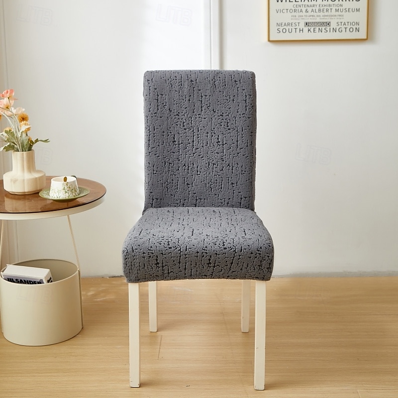 Funda para silla de comedor para el hogar, de tela polar, elástica, para el asiento 2025 - $13.99 –P14
