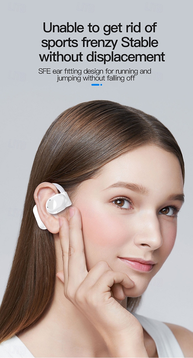 by99 открытые беспроводные наушники bluetooth 5.3 – спортивные наушники с креплением-крючком tws, водонепроницаемость ipx5, шумоподавление, длительный срок службы батареи, совместимы с ios android 2025 - $20.99 –P3