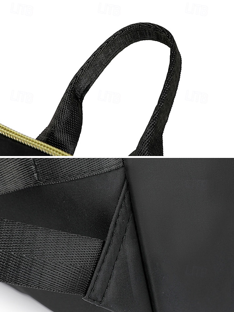 wasserabweisender Damen-Reiserucksack aus Nylon mit gesteppter Fronttasche, goldenen Reißverschlüssen und Gepäckgurt für Business-, Schul- und Wochenendausflüge 2026 - $32.99 –P10
