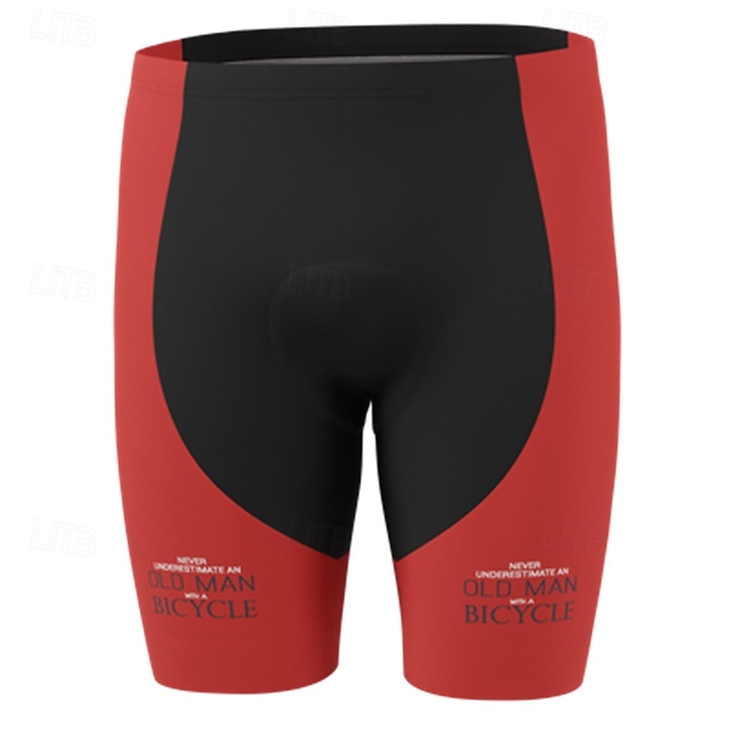 Herr Cykelvägshorts Cykelshorts Vadderade cykelbyxor Cykel Shorts Underdelar Formpassad Bergscykling Vägcykling sporter 3D Tablett Andningsfunktion Snabb tork Svettavvisande Gul Röd Kläder Cykelkläder 2025 - $25.99 –P6