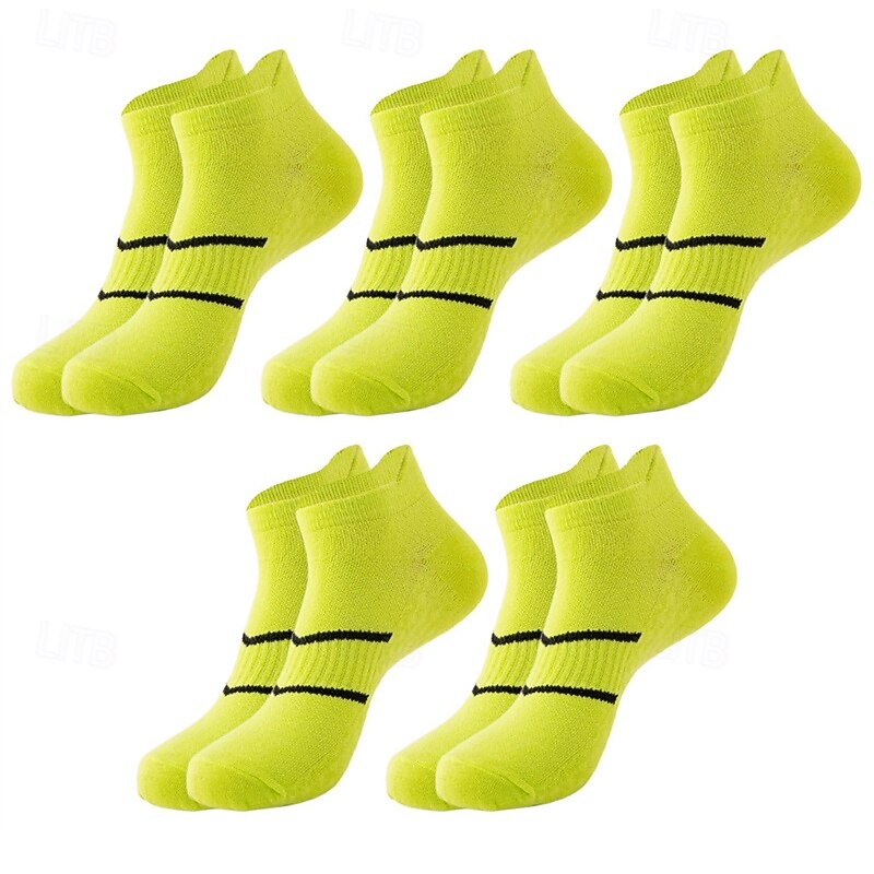 Men's 5 Pairs Multi Packs Socks Running Socks Casual Socks Black White Color Plain Vacation Sports & Outdoor Daily Basic Medium Spring Fall Fashion Casual 2026 - $10.99 –P4