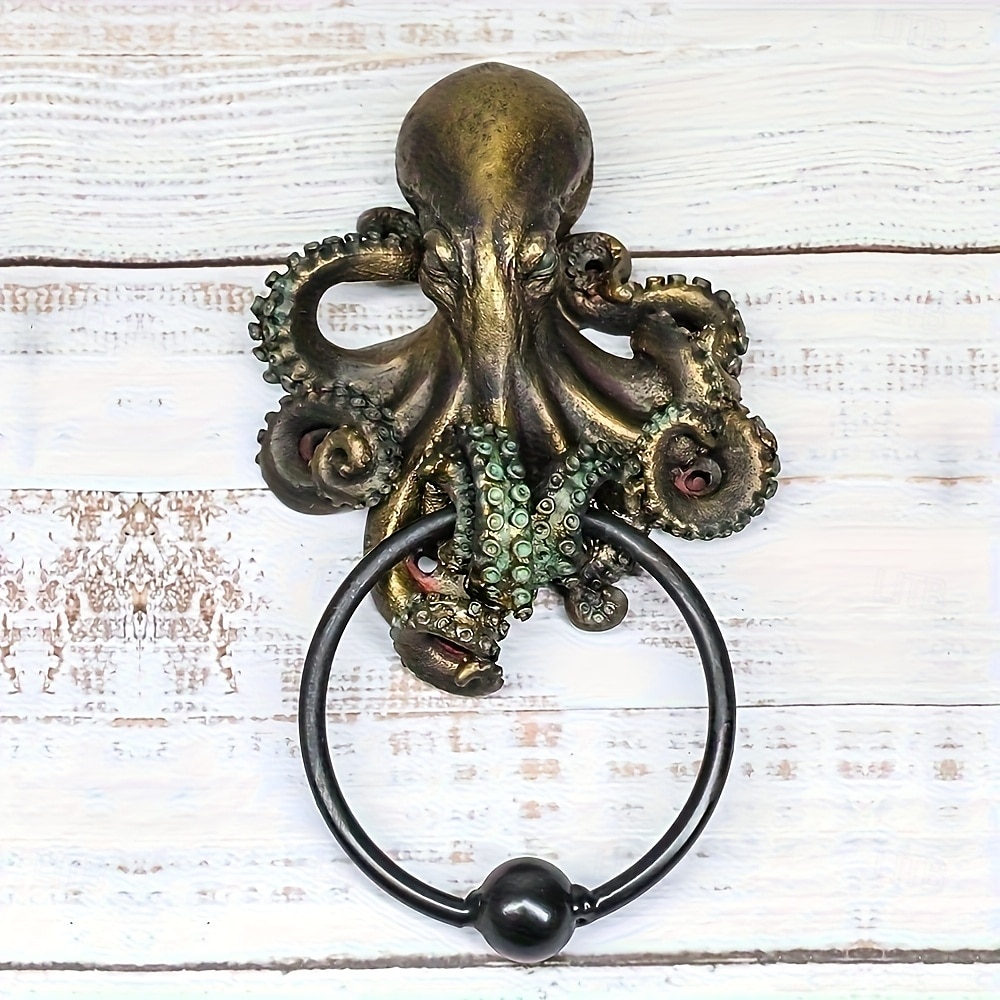 Heurtoir de porte pieuvre en résine non électrique - figurine décorative sur le thème d'Halloween pour une utilisation intérieure/extérieure dans différents types de pièces de 2025 ? $26.99 –P7
