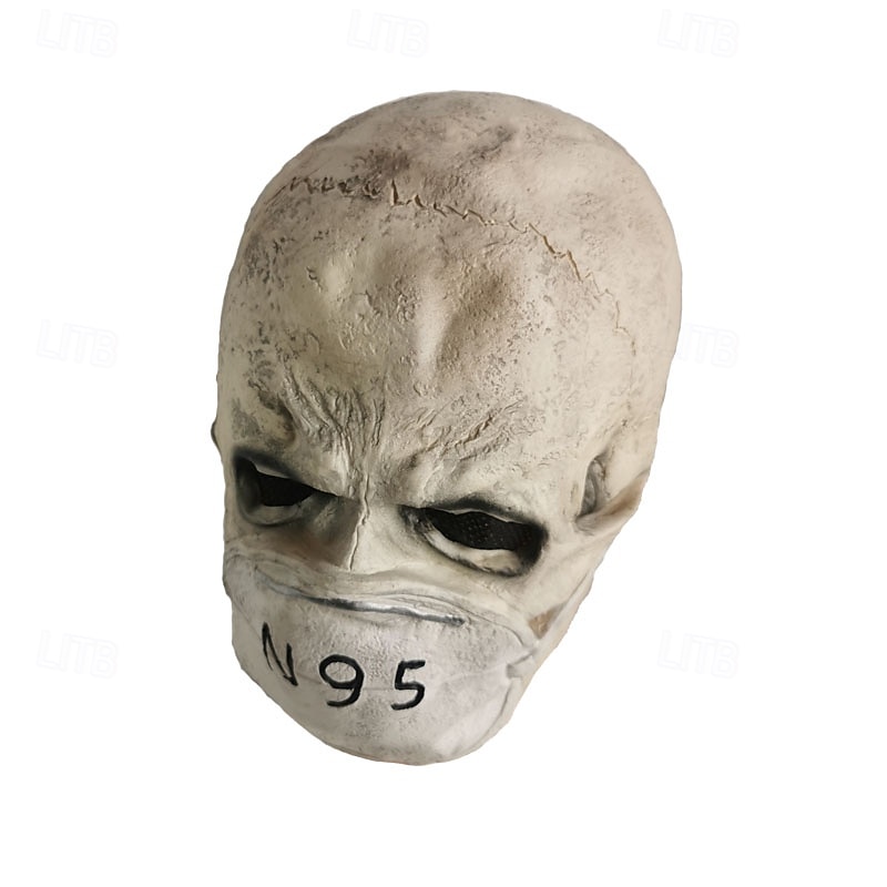 Halloween Virus Mask For Adults Realistic Scary Costumes Latex Face Mask, Creepy Pandemic Horror Mask, Spooky Disease Outbreak Party Prop 2025 - $24.99 –P4