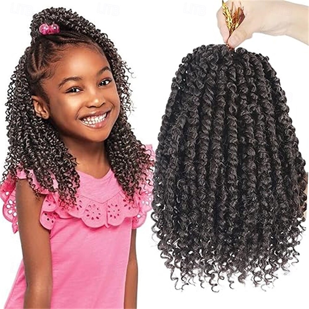 Pre-Twisted Passion Twist Hair 8 Packs 112 Strands Pre Looped Passion Twist Braiding Hair for Women Short Passion Twists Crochet Hair Synthetic Hair Extensions 2025 - $47.99 –P9