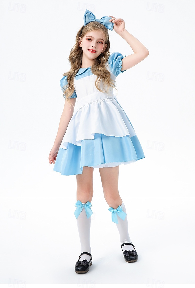 Bajka Zainspirowany Krainą Czarów Eksplorator oceanów Alice Sukienka Kostium Postacie z bajek Słodka Lolita for Dla dziewczynek Dla dzieci Halloween Karnawał Spektakl Edukacyjne przebieranki 2026 - $36.99 –P5
