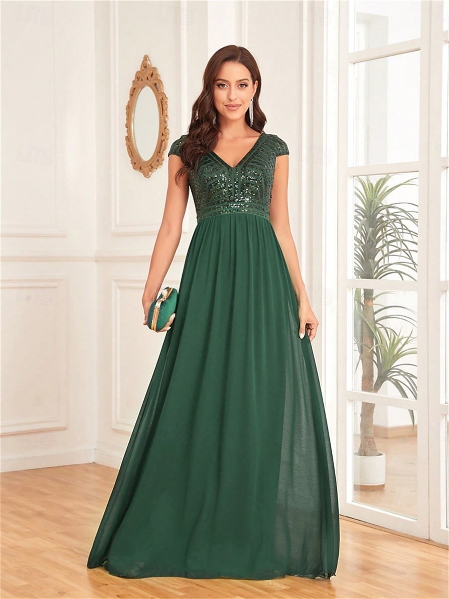 Vestidos Quinceanera A-Line Vestido Elegante Formal Comprimento de Chão Sem Mangas Decote V Chiffon Costas em V com Pregas de 2025 por $99.99 –P11