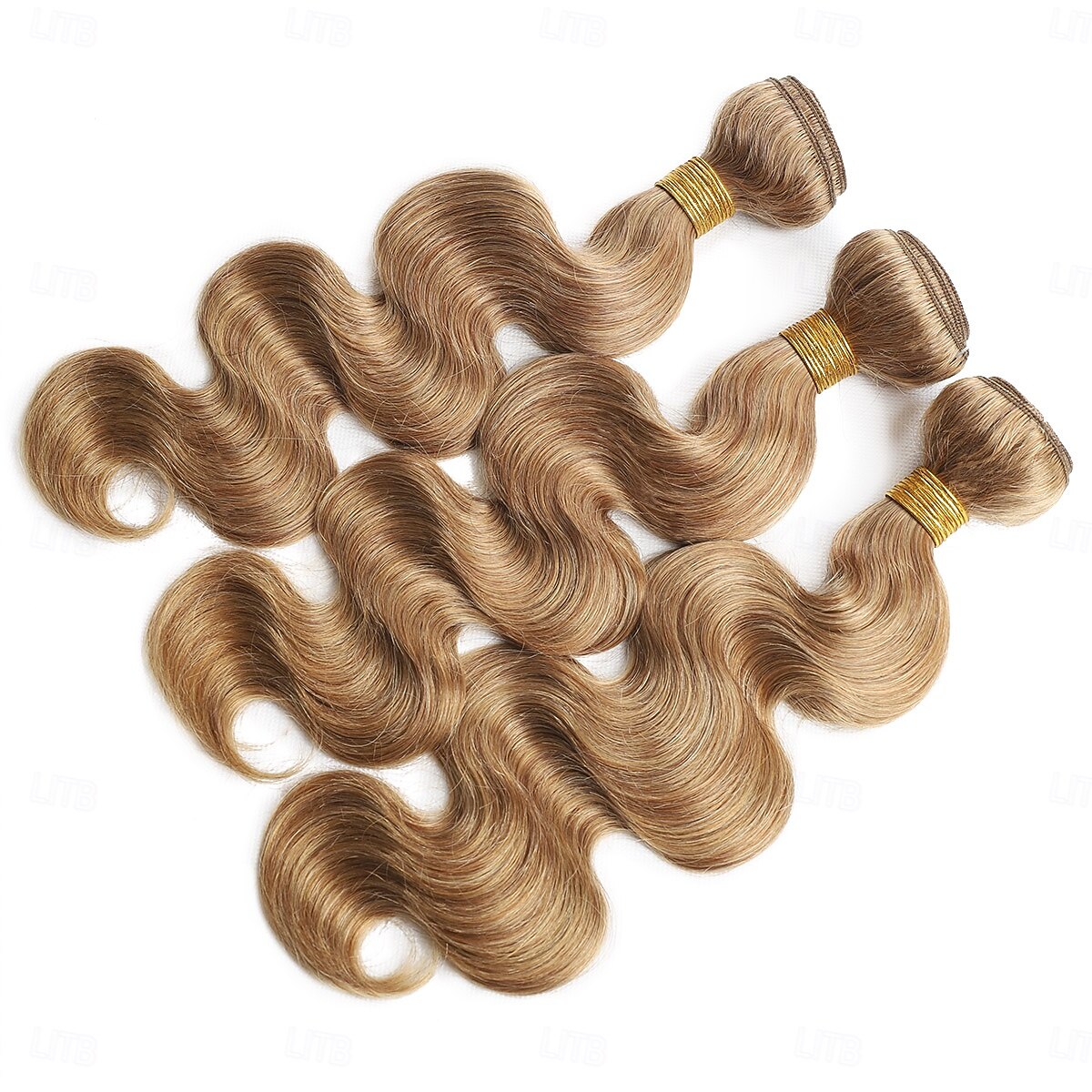 27# cor de cabelo castanho claro 3 pacotes de extensões de cabelo humano ondulado 12-24 polegadas de 2026 por $189.99 –P3