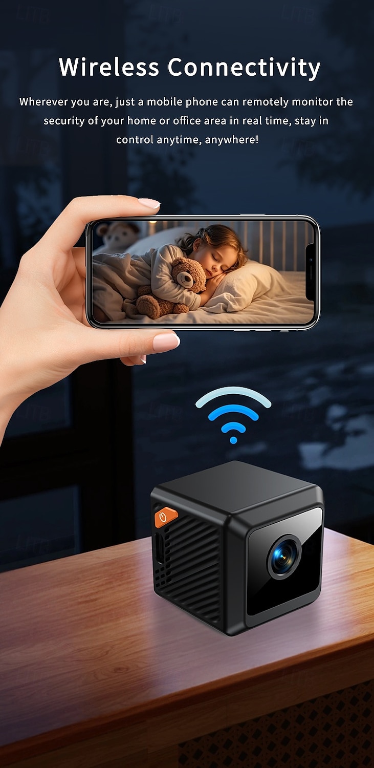 Wireless Surveillance Camera - Two-way Voice Calls Motion Detection Built-in Ap Hotspot No Internet Viewing Required Real-time Home Family And Pet Safety Monitoring 2025 - $35.99 –P3