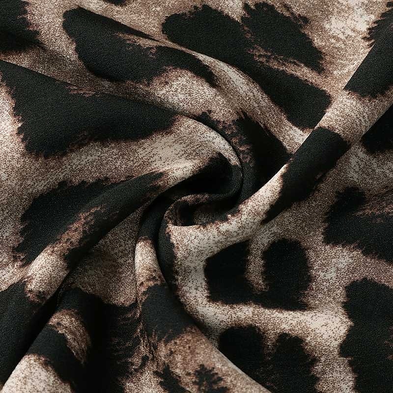 Per donna Camicia Leopardo Elegante Casual Manica Lunga Colletto a Camicia Top Regolari Quotidiano Bottoni Stampato Marrone Grigio Primavera Autunno del 2025 a $22.99 –P10