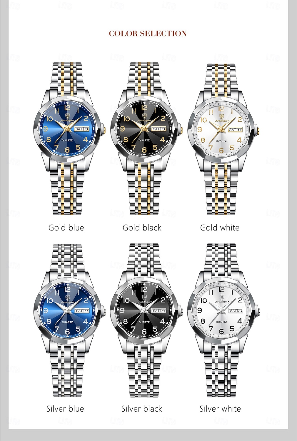 Luxury Ladies Wristwatch Waterproof Luminous Date Week Mother's Day Gift for Women Quartz Watch Stainless Steel 2026 - $36.99 –P7