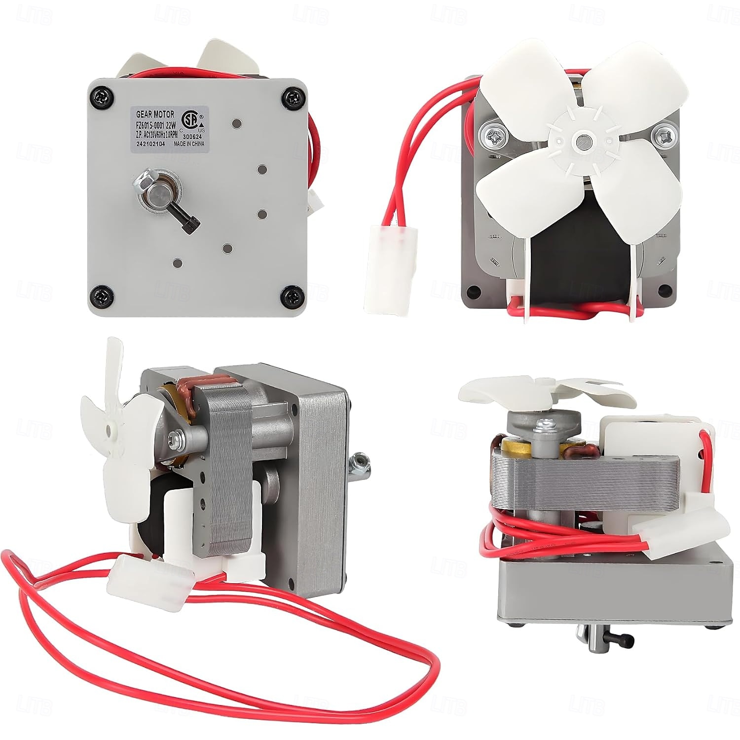 Náhradní díly pro motor šneku 1,6/2,0 ot./min, kompatibilní s Traeger, Pit Boss a Camp Chef, udírny na dřevěné pelety, univerzální náhrada motoru šneku pro gril 120 V 60 Hz, 2 póly 2026 - $44.99 –P7