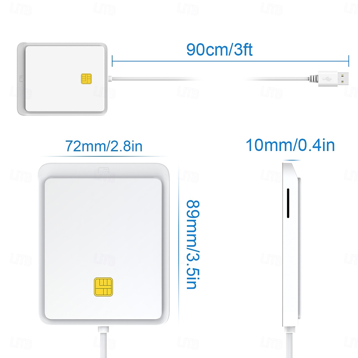 ic/usb/credit/id/atm emv смарт-карта писатель кредитная карта считыватель 2025 - $17.99 –P6