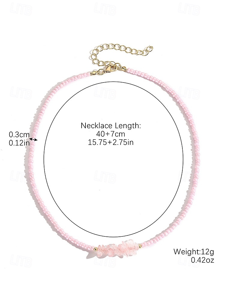 Women's Colorful Beaded Layered Necklace Set – Boho Evil Eye, Pearl, and Charm Accents – Adjustable Summer Jewelry for Teens and Young Women – Ideal for Beach, Festivals and Casual Wear 2025 - $14.99 –P9
