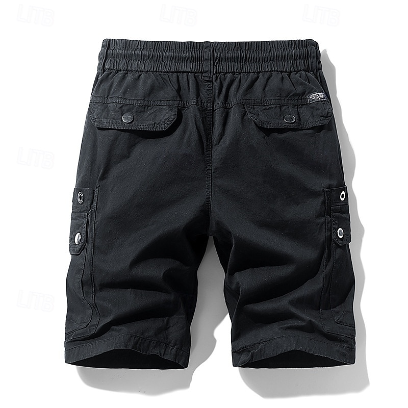 Per uomo Pantaloncini cargo Shorts Pantaloncini Estivi Coulisse Elastico in vita Multi-tasche Semplice Comodità Indossabile Lunghezza al ginocchio All'aperto Sport Quotidiano Moda Casual Nero Cachi del 2025 a $34.99 –P7