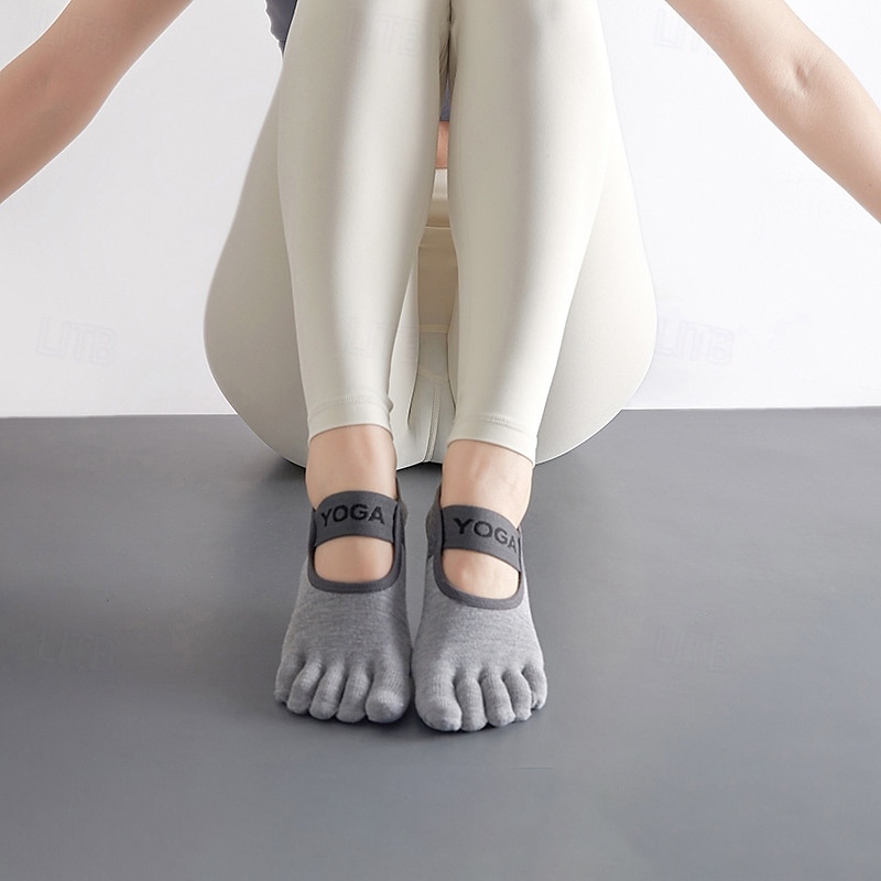 Női Padlózoknik Öt lábujj Anti-Friction izzadságelnyelő Csúszásgátló mert Pilates Tánc Fitnesz 2025 - $6.49 –P6