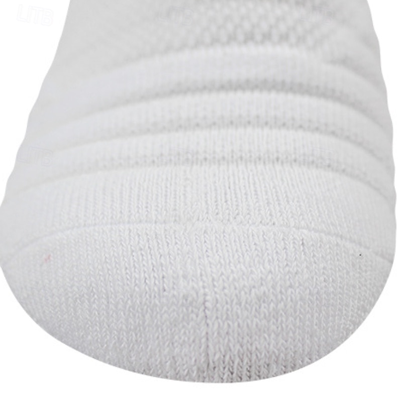 1 par de calcetines de senderismo para hombre, deportivos, transpirables, antiampollas, que absorben el sudor, acolchados, para exteriores, de un cuarto de tripulación, con parches de poliéster, negros, blancos y grises para correr 2025 - $7.49 –P8