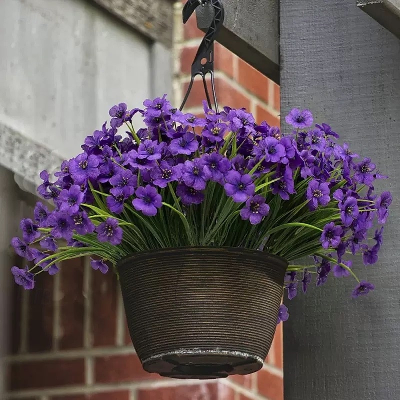 10 db UV-álló műorchidea csokor, műanyag művirág kültéri kertbe, verandára, ablakba és otthoni dekorációhoz, tökéletes húsvétra, Oktoberfestre, halottak napjára, diwalira, emléknapra és szezonális 2025 - $23.99 –P2