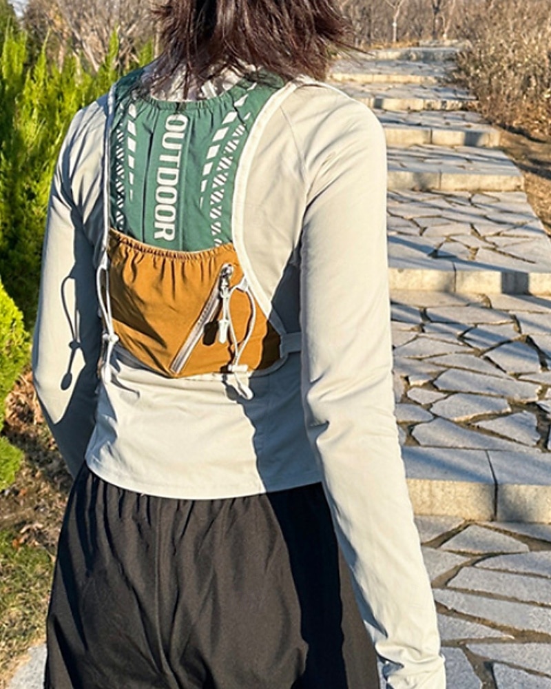 Hardloopvest Waterpakket Hydratatievest Armverwarmers waterdicht Sneldrogend Lichtgewicht Polyester voor marathonloop Wandelen Joggen 2025 - $20.99 –P19