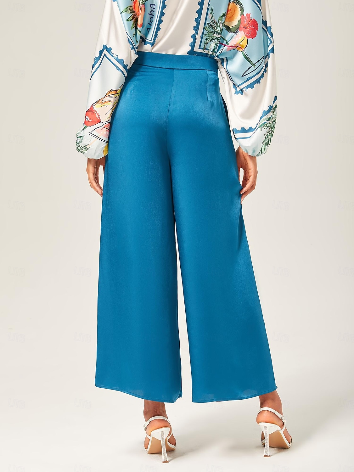 pantaloni a gamba larga tinta unita del 2025 a $15.99 –P2