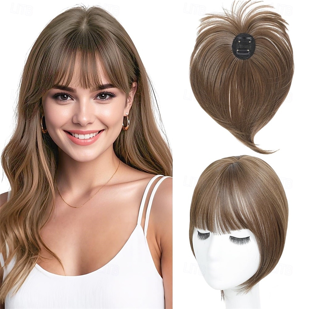Haarteil mit Clip-in-Pony, 360°-3D-Cover, Haarteile für Frauen mit dünner werdendem Haar, Upgrade-Haarteil mit Pony-Clip, 10 Zoll glatte Haarteile für Frauen 2025 - $15.99 –P2