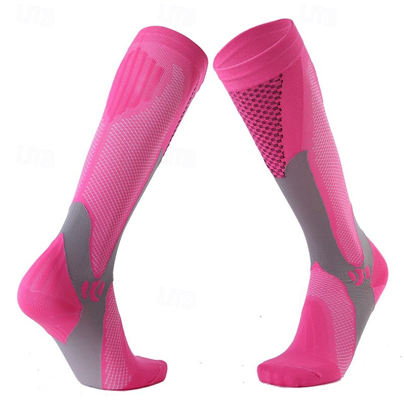 1 Par Mujer Calcetines de compresión Calcetines de senderismo Calcetines para correr Calcetines de  Esquí Transpirable Anti ampollas Compresión Reductor del Sudor Al aire libre Sobre la pantorrilla 2025 - $12.99 –P1