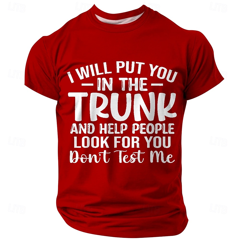 Bărbați Argou amuzant Tricou Manșon scurt Tricou Tipărire 3D Stil Nautic Cămașă Modă Zilnic De Bază Stradă Casual Zilnic Negru Roșu-aprins Albastru piscină Vară Primăvară Toate Sezoanele Îmbrăcăminte 2025 - $17.99 –P3