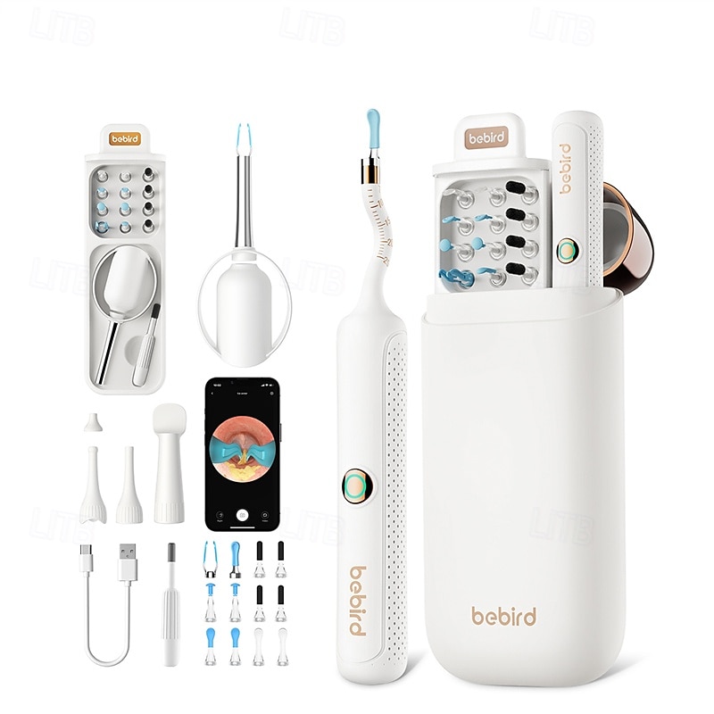 Bebird Earsight Plus R37R Ear Cleaning Camera Wax Removal Tool kit Flexible Earwax Cleaner Scope Otoscope Cam Light Visual Earpick Tweezers Wireless Ear-Wax Remover for Adults & Kids 2025 - $89.99 –P1