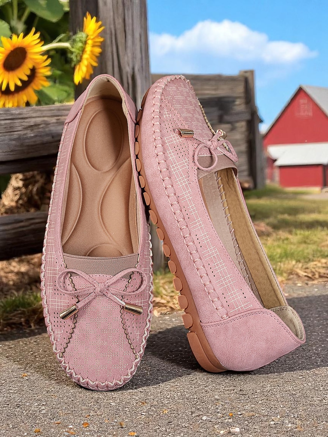 mocassins femininos com laço rosa – mocassins leves e casuais para dirigir, ideais para tarefas diárias, passeios no jardim e looks casuais de 2025 por $24.99 –P1