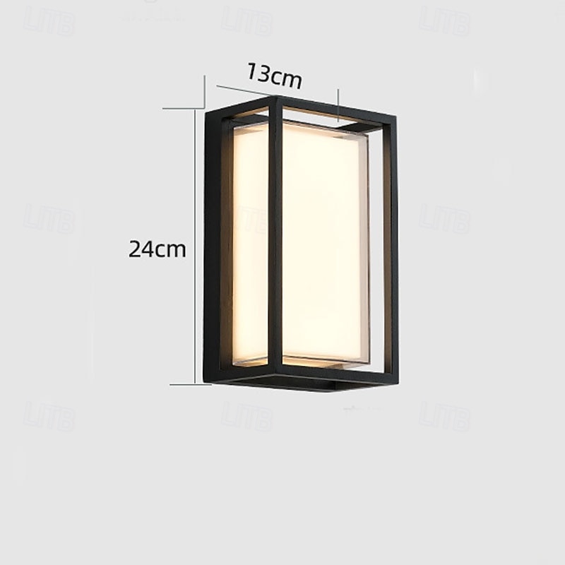 Lampada da parete a LED impermeabile per esterni in lega di alluminio e vari stili di lampada da parete moderna per cortili di ville del 2025 a $116.99 –P8