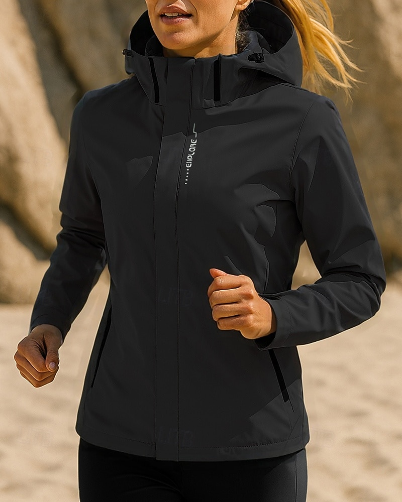 Mulheres Jaqueta de Corrida Jaqueta Outdoor Com Cordão Bolsos Manga Longa Blusas Roupa Esportiva Outono Cor Sólida Prova-de-Água A Prova de Vento Pilates Corrida Ioga Roupa de esporte Roupas de 2025 por $20.99 –P4