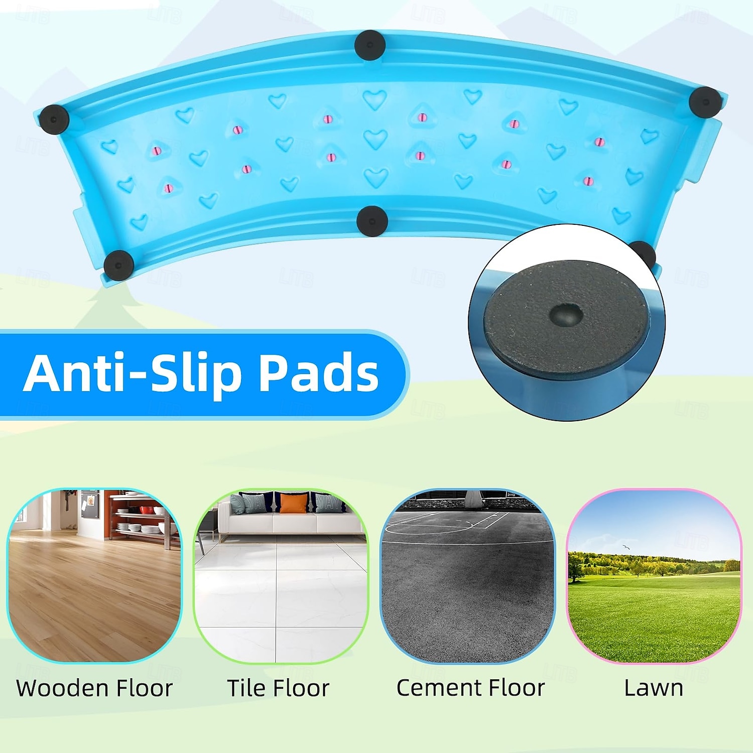 Montessori Indoor/Outdoor Floor Games - Circle Design Toddler Balance Board & Log Bridge Toy for Preschool Fitness & Sensory Integration Training 2025 - $145.62 –P6