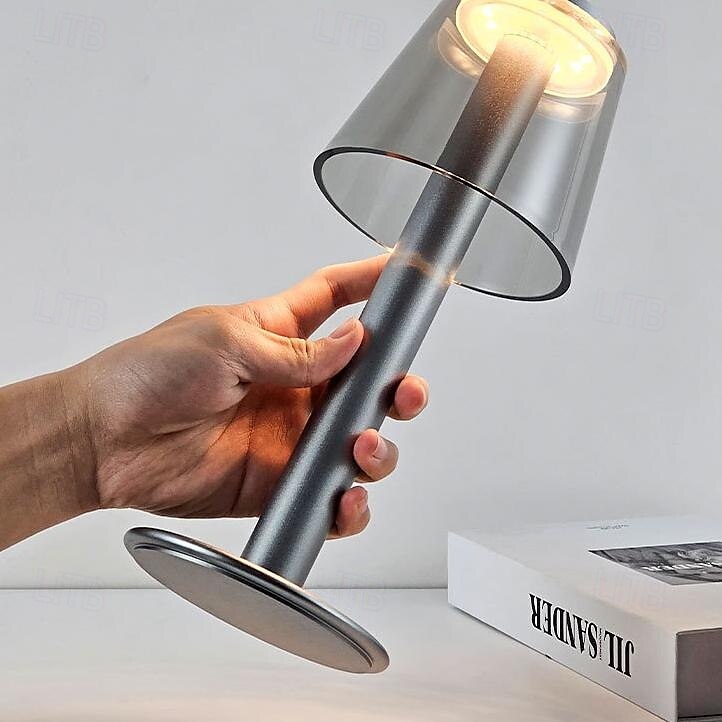 Lampe de table sans fil en métal avec capteur tactile, lampe de bureau à LED, lampe à intensité variable en continu à 3 couleurs, veilleuse pour chambre d'enfant, bureau et café de 2025 ? $448.09 –P5