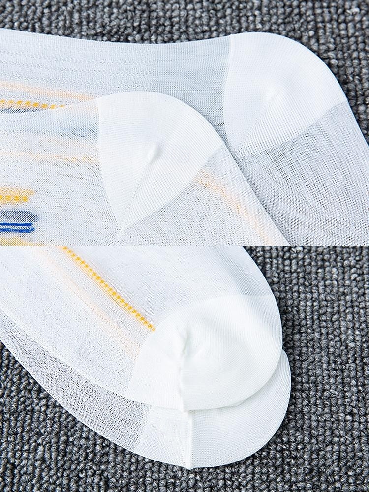 мужские прозрачные деловые носки, ретро-вертикальные полосы, дышащие тонкие нейлоновые носки до середины икры, подходят для офисных работников и официальных мероприятий 2026 - $11.99 –P8