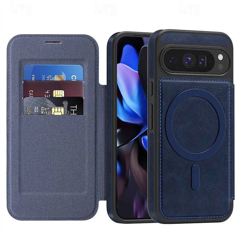 telefono Custodia Per Google Pixel 9 Pro Pixel 9 Pro XL Pixel 8 Pro Pixel 8 Pixel 9 Pixel 9a Custodia ad adsorbimento magnetico Custodia a Flip Supporta la Ricarica Wireless Slot per Carte Resistente del 2025 a $21.99 –P5