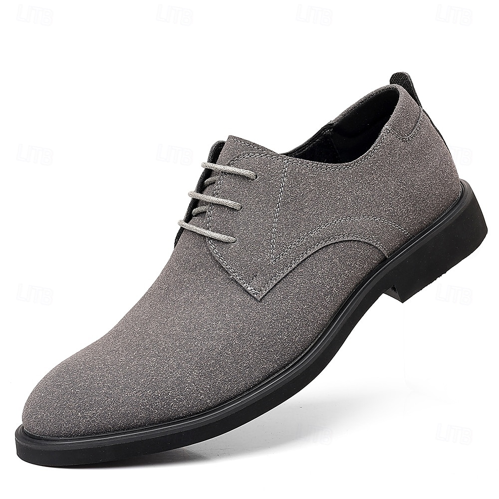 Braune Derby-Schuhe aus hochwertigem Rindsleder für Herren mit glattem Kunstleder-Finish – klassisches Schuhwerk fürs Büro, formelle Anlässe und den Alltag 2025 - $42.99 –P3