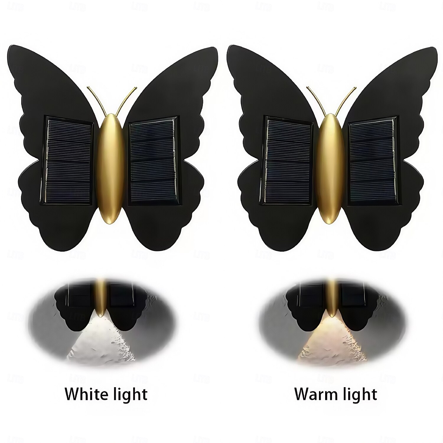 Butterfly Solar Wall Light Outdoor Wall Lantern Motion Sensor Outside Yard Lamp Auto On/Off LED Induction Lamp for Fence Patio  1PC 2026 - $23.99 –P3