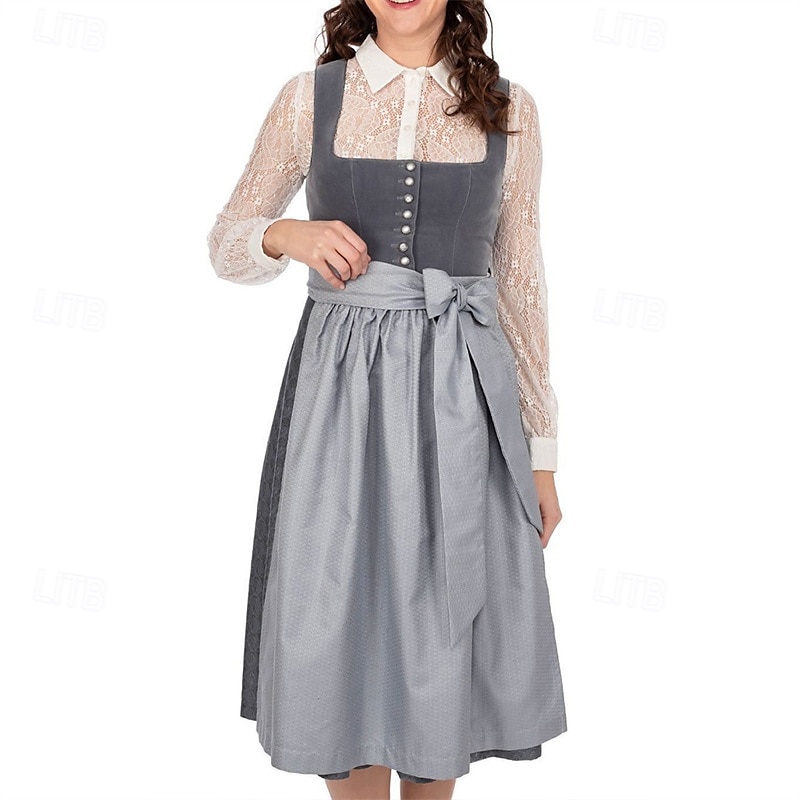 Carnaval Oktoberfest bier Jurken Dirndl Trachtenkleider hulp in de huishouding Bavarian Duits Weiden Dames Carnaval Bierfestival Doek in traditionele stijl Kleding Schort 2025 - $96.99 –P3