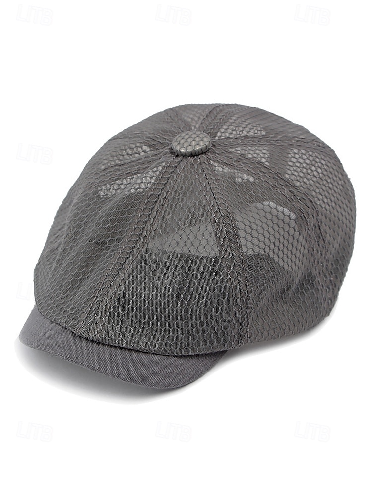 Atmungsaktive Newsboy-Mütze aus Mesh für Herren – leichte Sommer-Schiebermütze im klassischen Ivy-Stil für Outdoor-Aktivitäten und Freizeit 2025 - $11.99 –P4